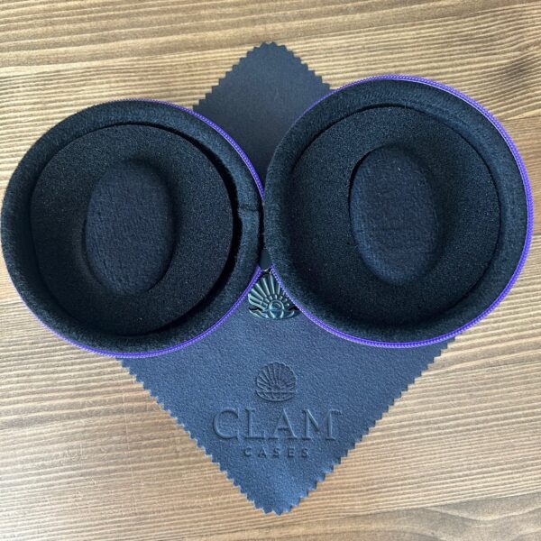 Clam Single Watch Travel Case - Wimbledon Purple - Image 4