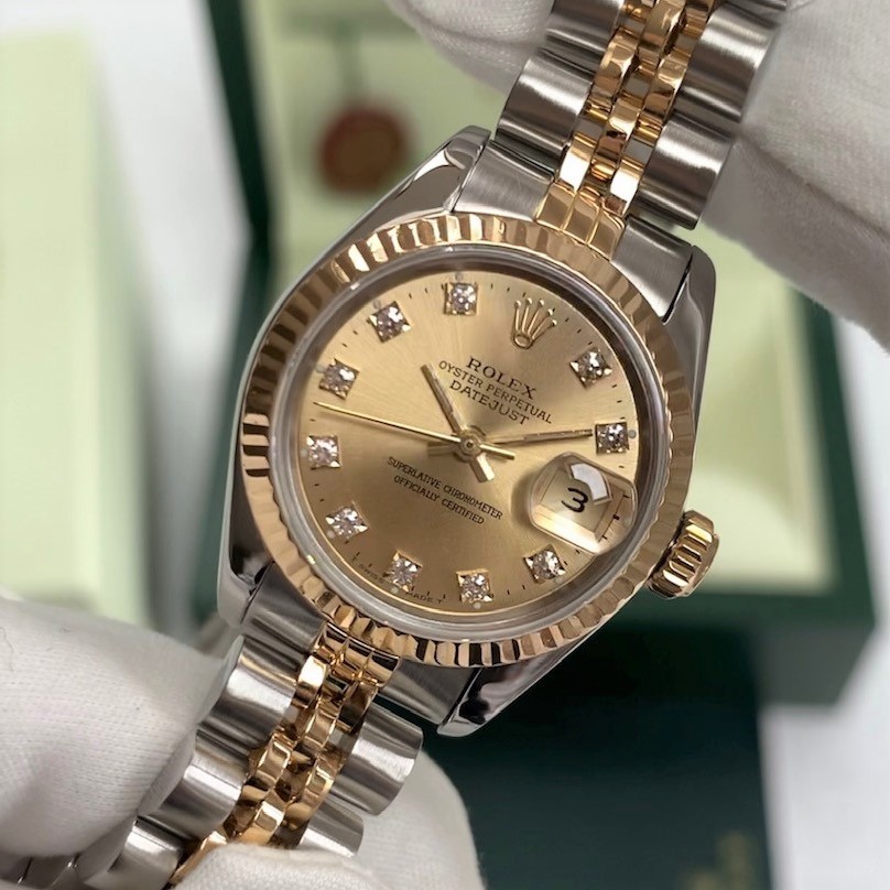 1988 Rolex Oyster Perpetual Datejust 18ct Yellow Gold & Stainless Steel ...