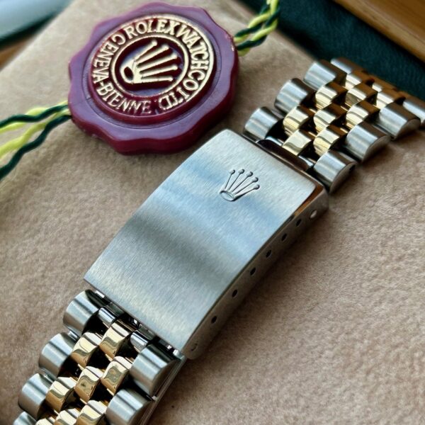 1988 Rolex Oyster Perpetual Datejust 18ct Yellow Gold & Stainless Steel 36mm Automatic Ref 16013 Linen Dial - Image 7