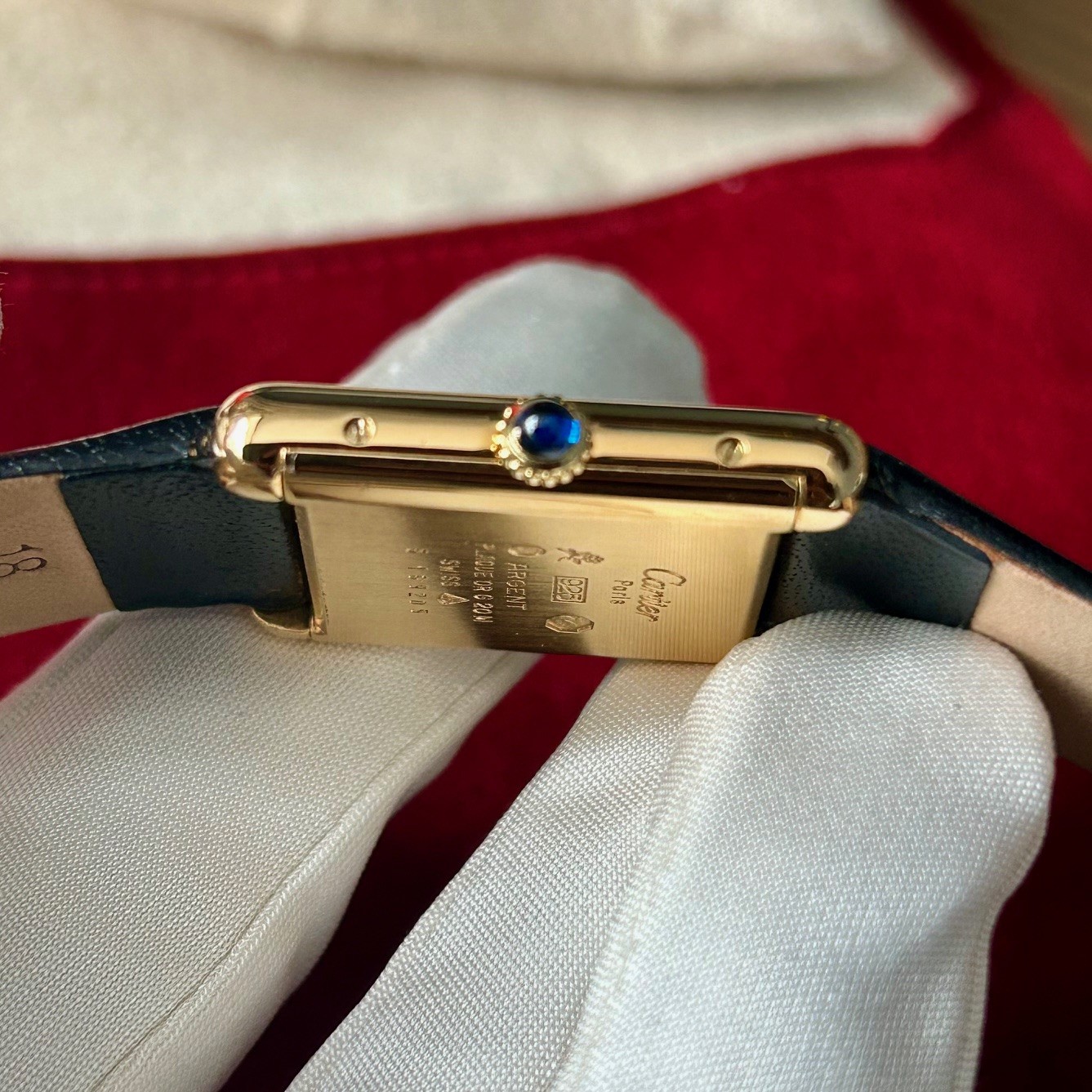 1970's Cartier Tank, Must De Cartier, Gold Vermeil, Small Model, Hand Wound - Image 6