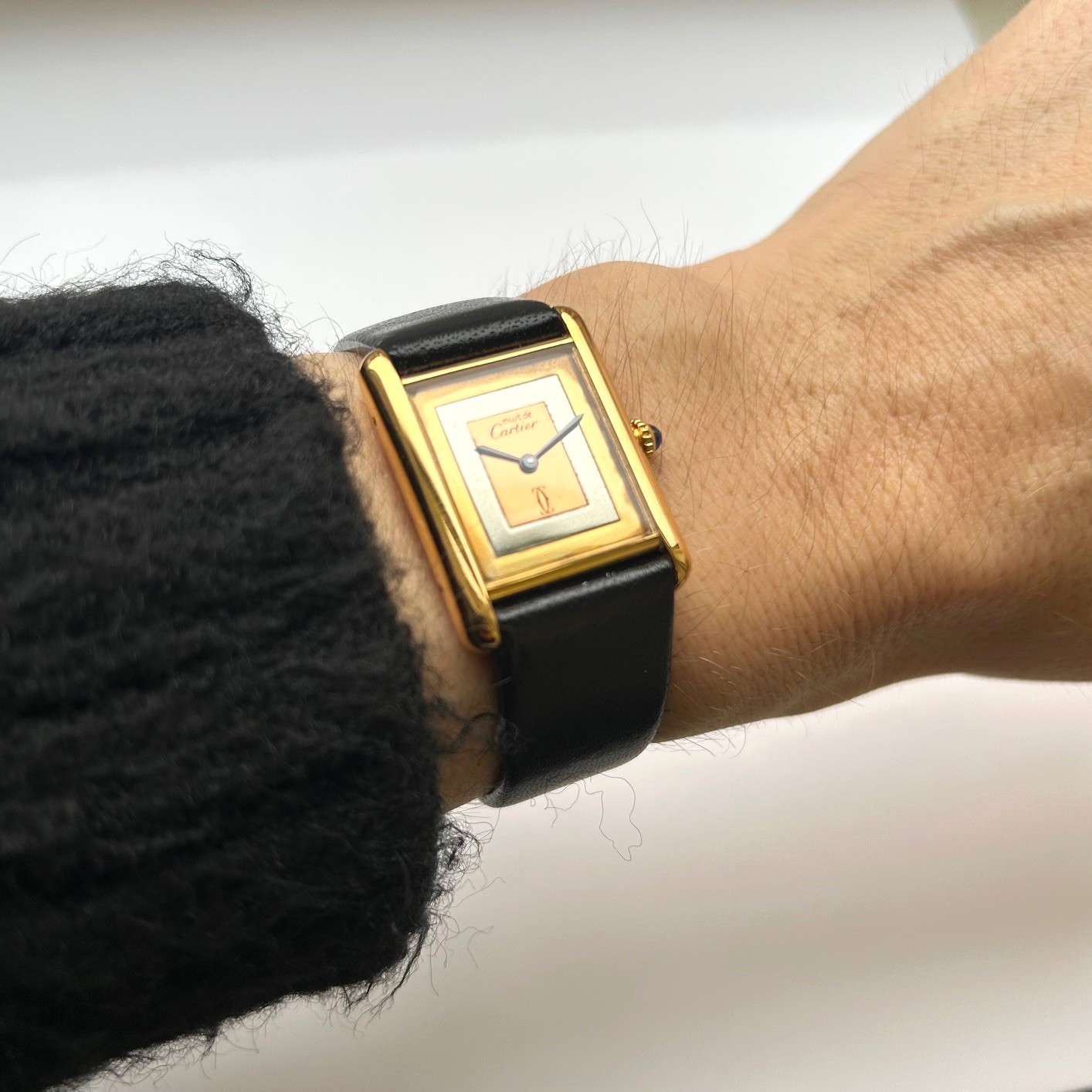 1970's Cartier Tank, Must De Cartier, Gold Vermeil, Small Model, Hand Wound - Image 13