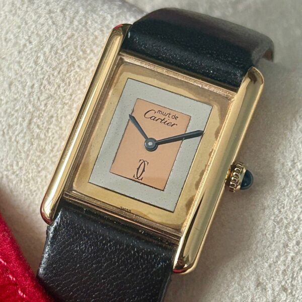 1970's Cartier Tank, Must De Cartier, Gold Vermeil, Small Model, Hand Wound - Image 7