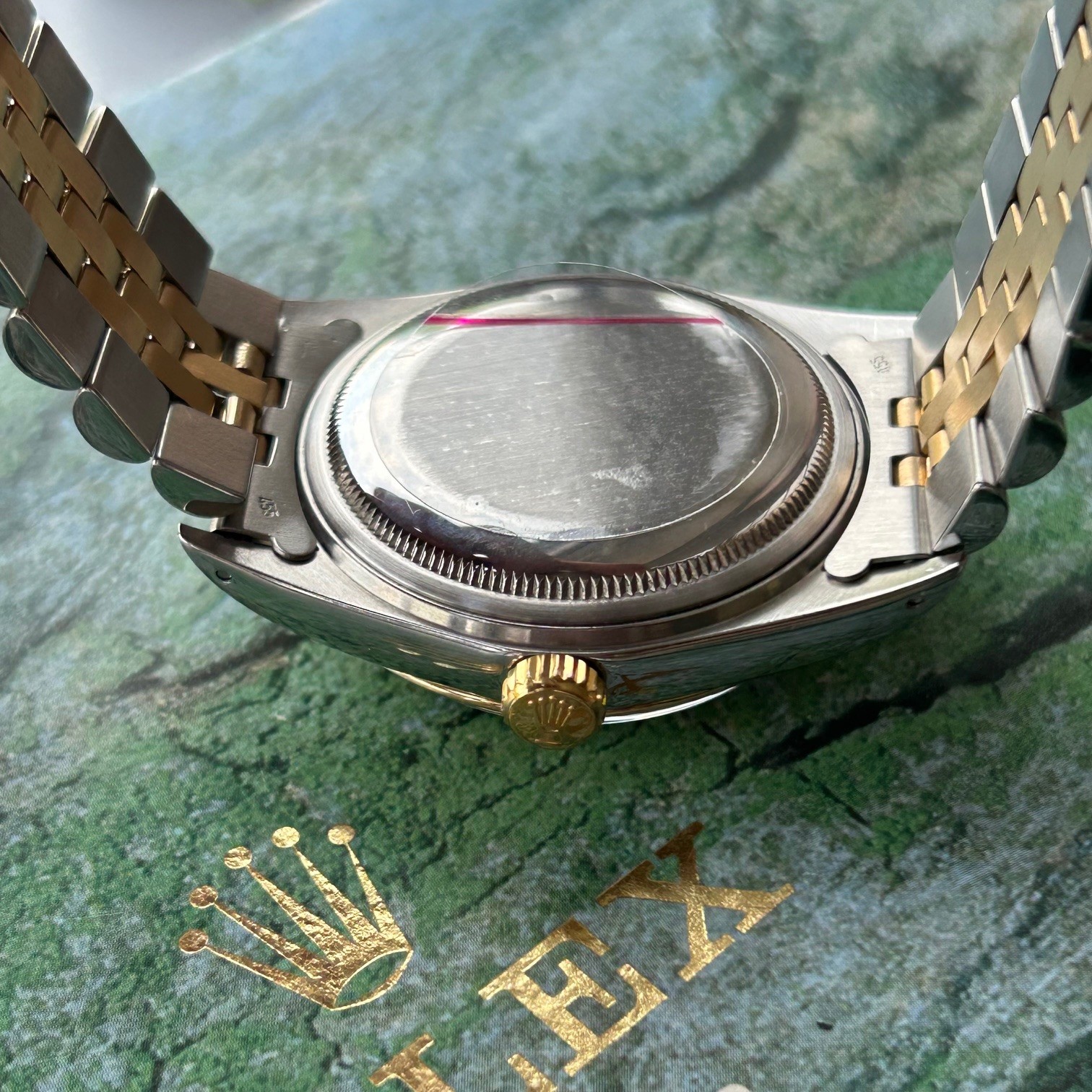 1988 Rolex Oyster Perpetual Datejust 18ct Yellow Gold & Stainless Steel 36mm Automatic Ref 16013 Linen Dial - Image 16