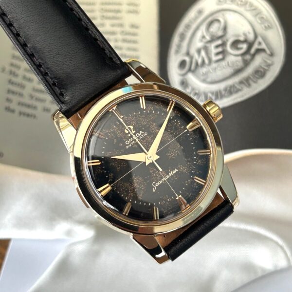 1960 Omega Seamaster 2846-13-SC Gold Capped, Black Dial, Original Box & Guarantee