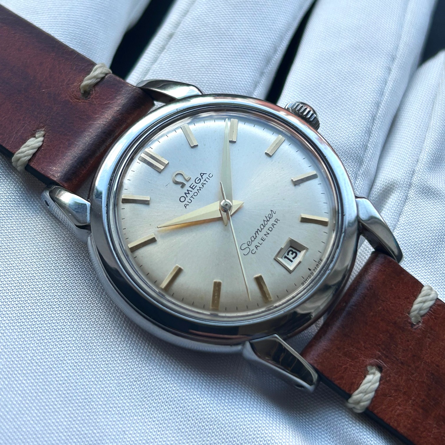 1952 Omega Seamaster Calendar 2627-8-SC Automatic Wristwatch - Image 13