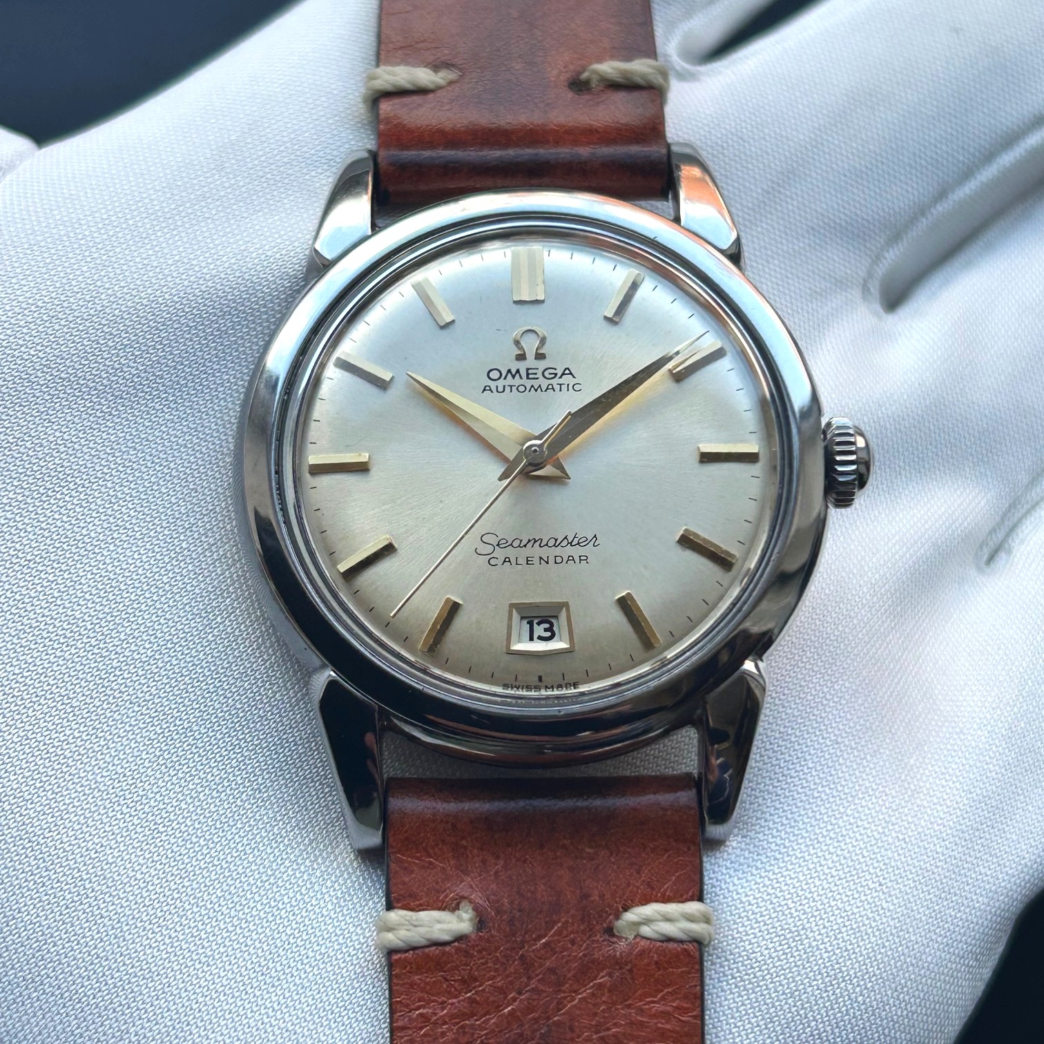 1952 Omega Seamaster Calendar 2627-8-SC Automatic Wristwatch - Image 8