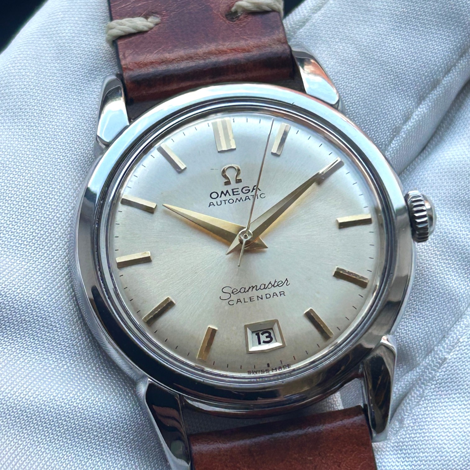 1952 Omega Seamaster Calendar 2627-8-SC Automatic Wristwatch - Image 14