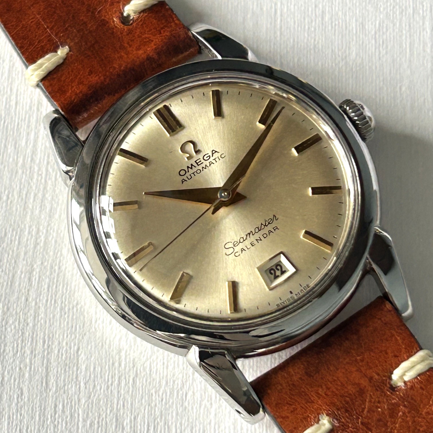 1952 Omega Seamaster Calendar 2627-8-SC Automatic Wristwatch - Image 6