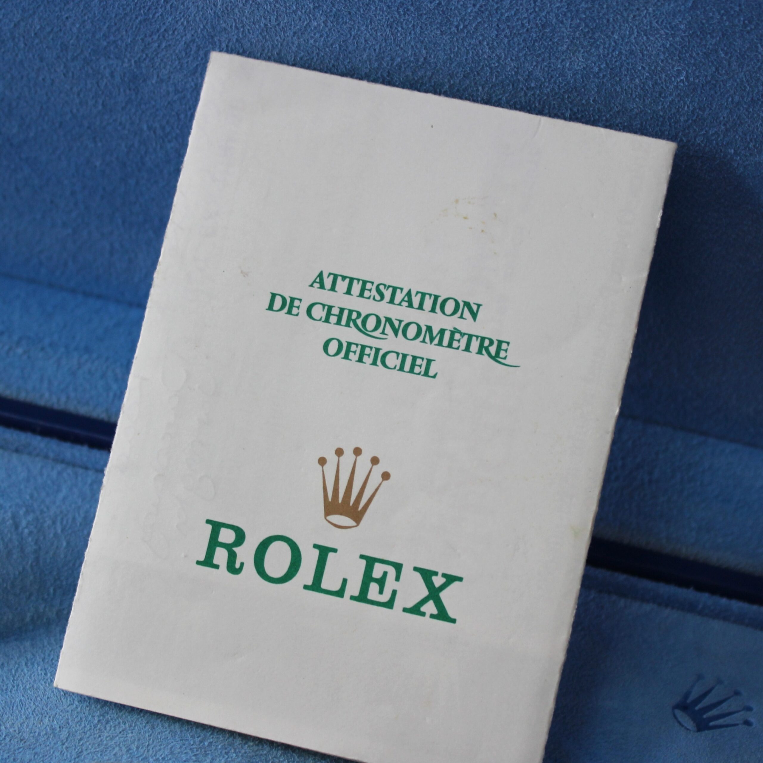 1998 Rolex Lady Datejust 69088 18ct Gold, Blue Vignette Dial, Diamond Sapphire Bezel, Box & Papers - Image 17