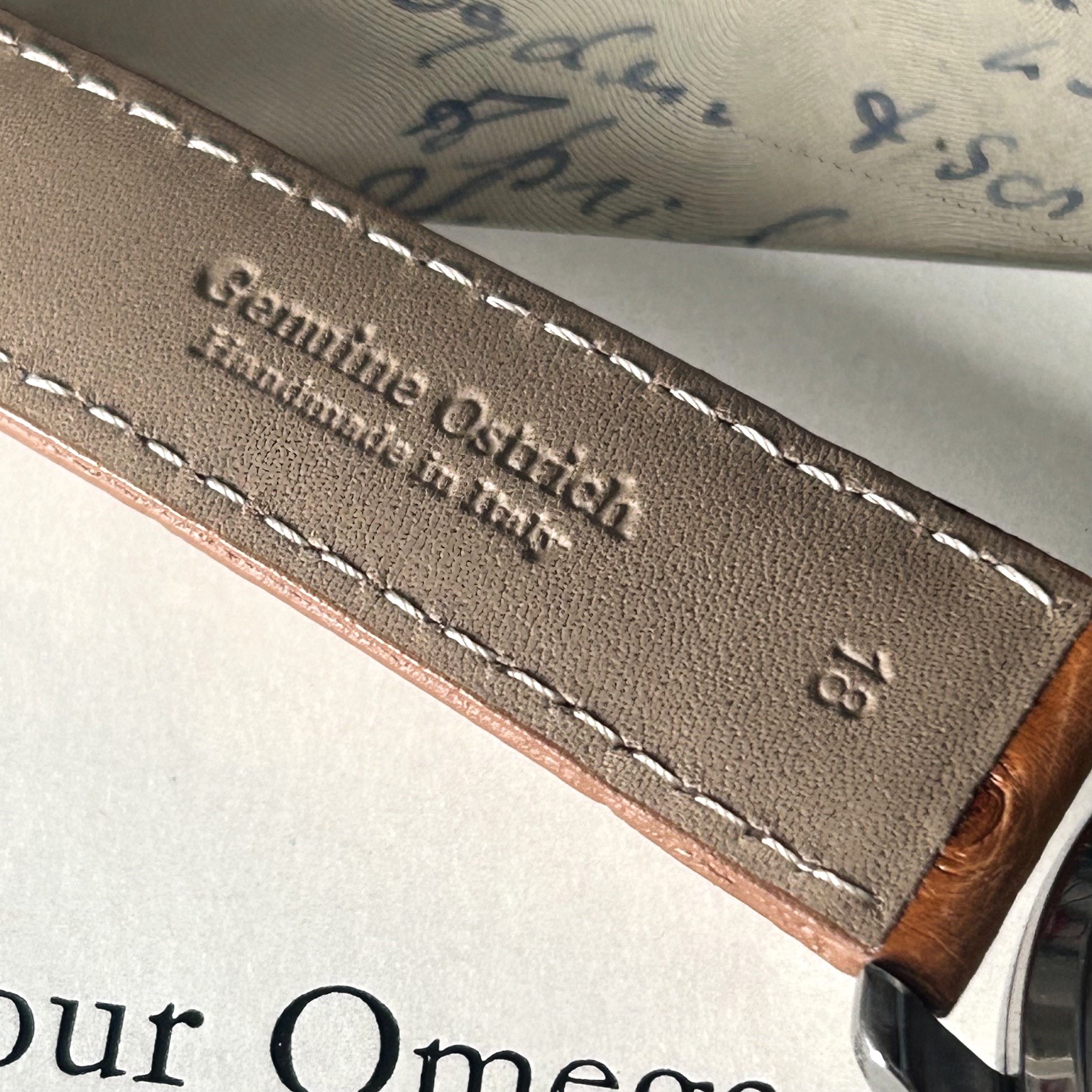 1956 Omega Seamaster Manual Wind Wristwatch Case Ref 238, Original Rare Pigskin Presentation Box & Guarantee - Image 3