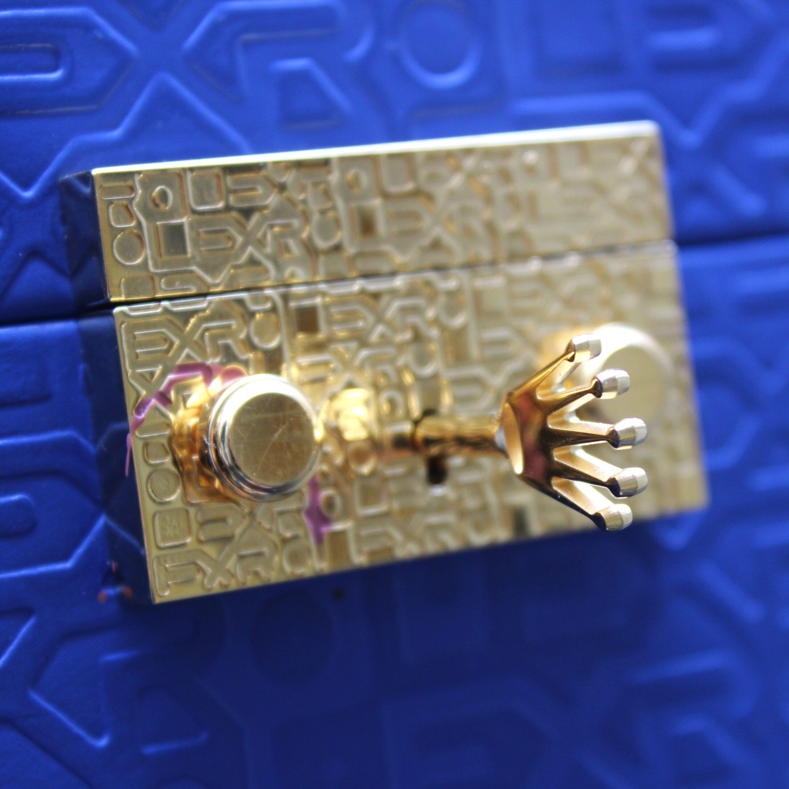 1998 Rolex Lady Datejust 69088 18ct Gold, Blue Vignette Dial, Diamond Sapphire Bezel, Box & Papers - Image 7
