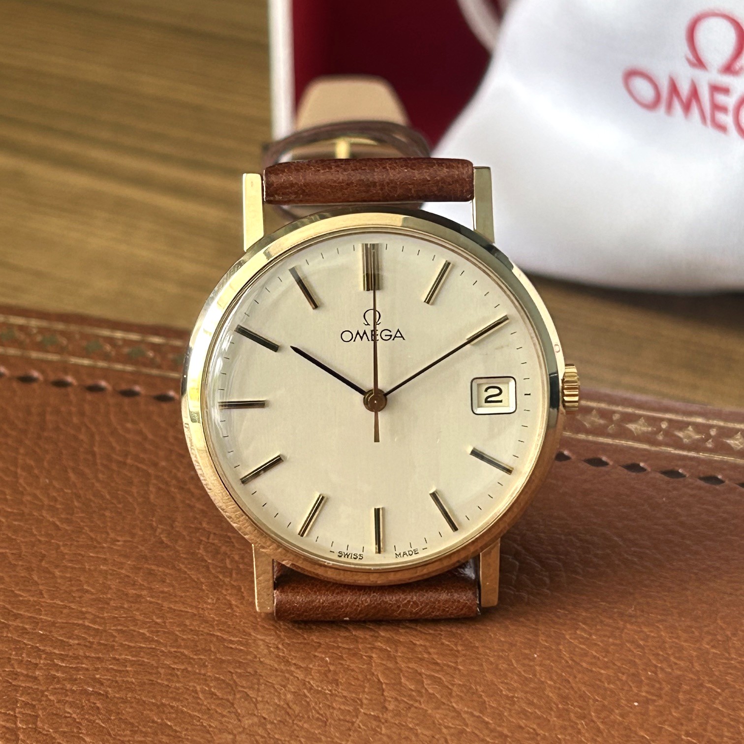 1978 Omega Gents 9ct Gold Manual Wind Dress Watch Ref 1325017 - Image 3