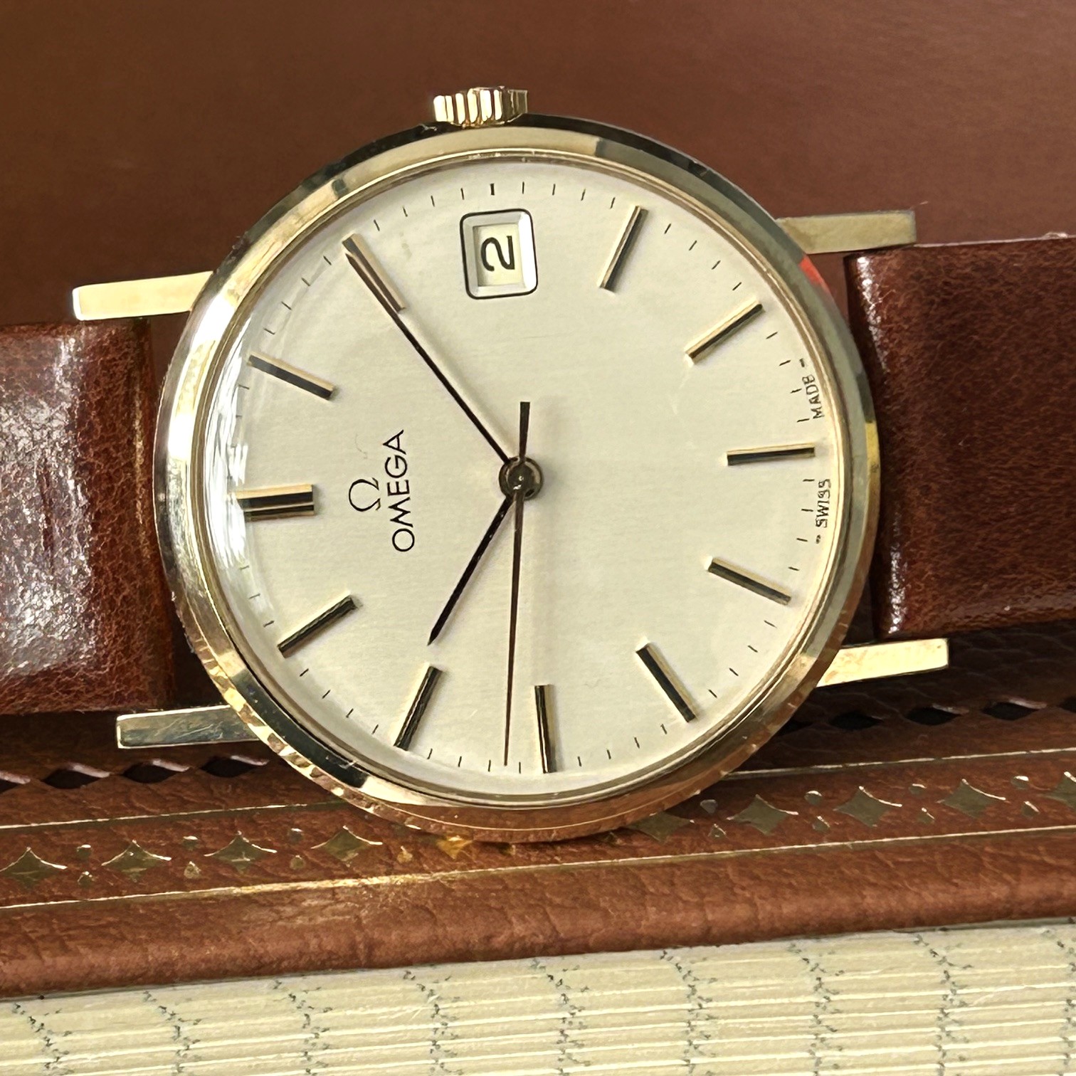1978 Omega Gents 9ct Gold Manual Wind Dress Watch Ref 1325017 - Image 7