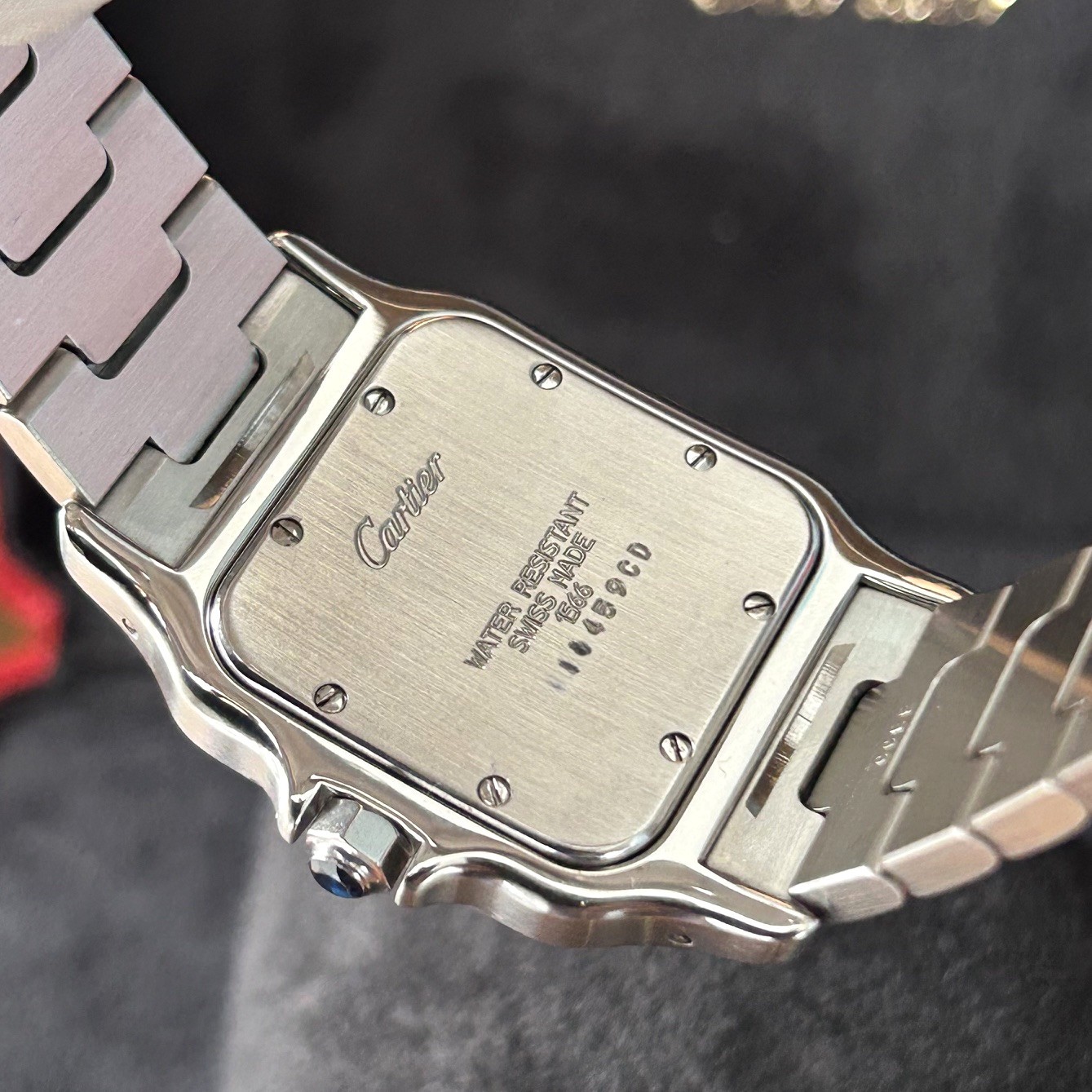 1990’s Cartier Santos Galbée 29mm Steel and 18ct Gold, White Roman Dial, Ref 1566 - Image 11